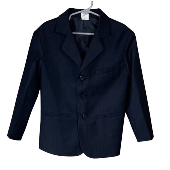 Boy's Unbranded Suit Jacket Sport Coat Navy Blue Size 6 - Picture 1 of 3